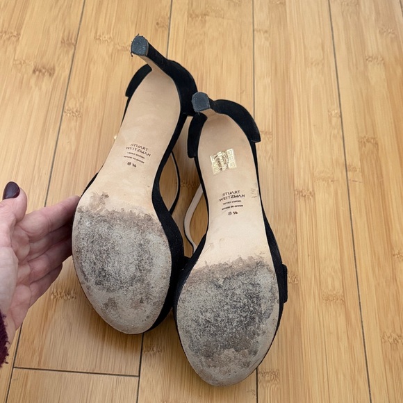 Stuart Weitzman Black Platform High Heels - Picture 5 of 7